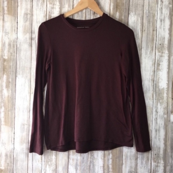 American Eagle Outfitters Tops - American Eagle Brown Long Sleeve
